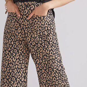 Mint Conidition Maeve Leopard Brocade Pants - Size 0